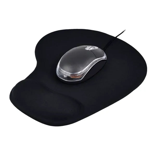 Pad Mouse con Almohadilla Muñequera de Gel Negro - SMART BUSINESS