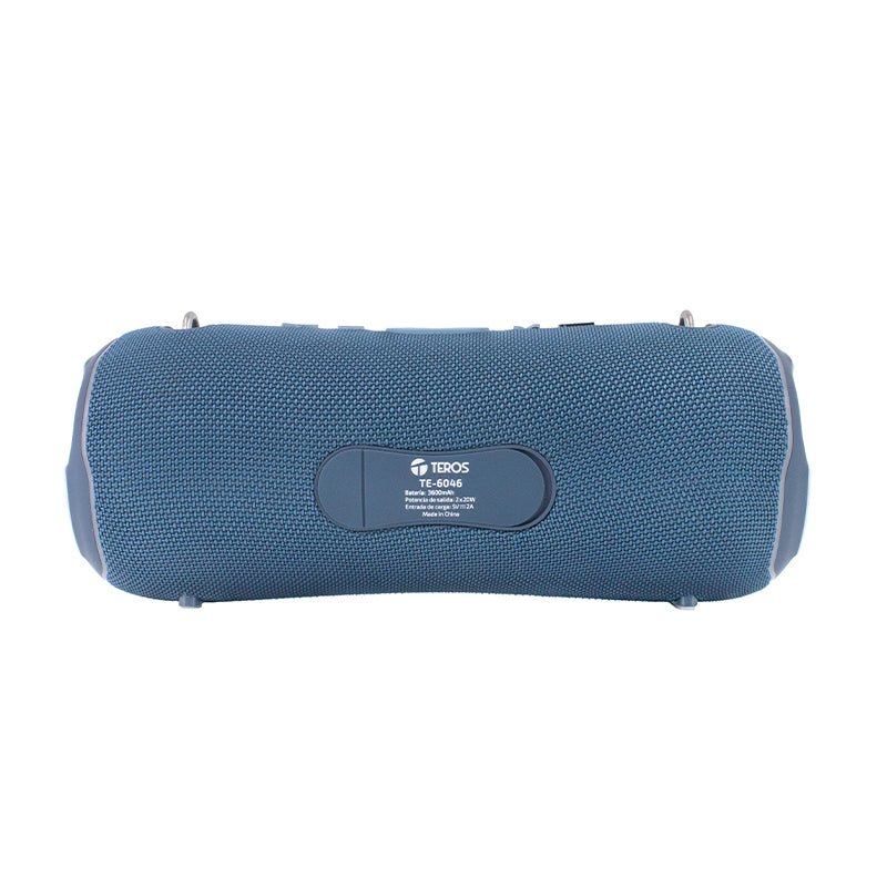 PARLANTE BLUETOOTH TEROS TE - 6046B, 40W DE POTENCIA, COLOR AZUL, SONIDO ESTÉREO, RECARGABLE, DISEÑO PORTÁTIL, IDEAL PARA FIESTAS, PLAYA Y USO DIARIO TE6046B - SMART BUSINESS