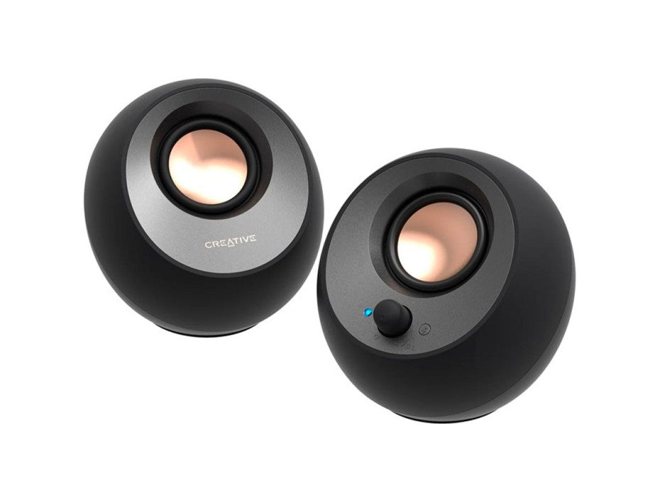 PARLANTE CREATIVE PEBBLE 4.4 WATTS, INTERFAZ USB, FRECUENCIA 100 HZ - 17000 KHZ, COLOR NEGRO (51MF1680AA000) 51MF1680AA000 - SMART BUSINESS