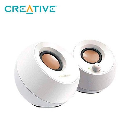 PARLANTE CREATIVE PEBBLE 4.4 WATTS,COLOR BLANCO, INTERFAZ USB, FRECUENCIA 100 HZ - 17000 KHZ, (51MF1680AA001) 51MF1680AA001 - SMART BUSINESS