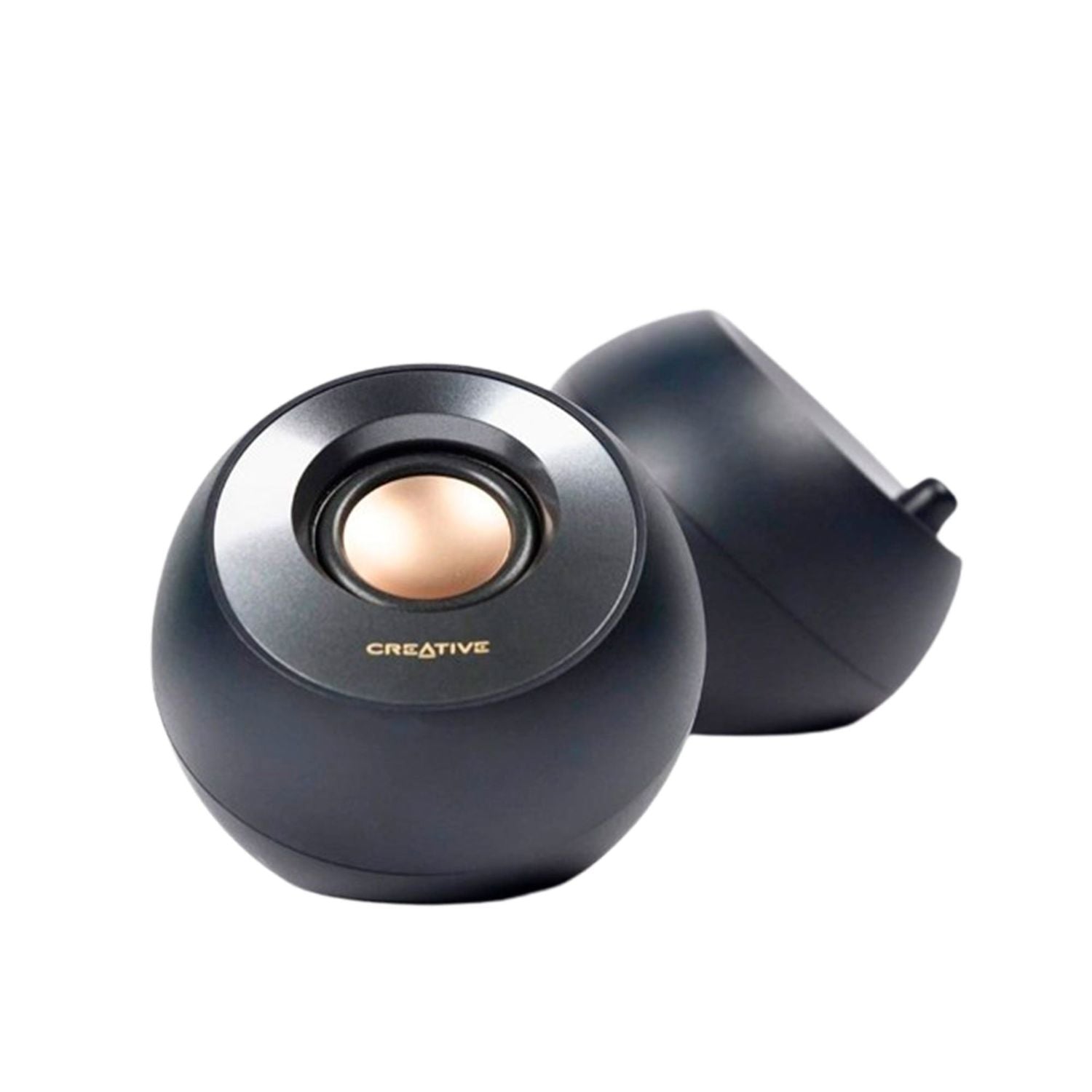 PARLANTE CREATIVE PEBBLE V2 2.0 8W X 2, 16WATTS, INTERFAZ USB TIPO C, CONECTA TUS DISPOSITIVOS, COLOR NEGRO (51MF1695AA000) 51MF1695AA000 - SMART BUSINESS