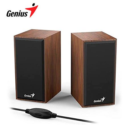 PARLANTE GENIUS SP - HF180, 6 WATTS, CONTROL DE VOLUMEN INTEGRADO, TABLET, SMARTPHONE, MP3/ MP4, TV Y RADIO, RECINTO DE MADERA (31730029400) 31730029400 - SMART BUSINESS