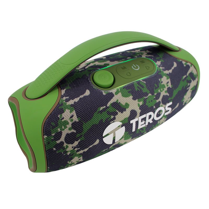 PARLANTE TEROS COLOR VERDE MILITAR CAMUFLADO, 60 WATTS TE-6045G - SMART BUSINESS