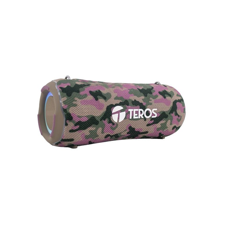 PARLANTE TEROS ULTRA TE - 6046M 40W BLUETOOTH 5.3, RGB, TWS – DISEÑO CAMUFLADO MILITAR TE-6046M - SMART BUSINESS