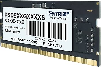 PATRIOT SIGNATURE LINE DDR5 16GB (1 X 16GB) 5600MHZ SODIMM SINGLE - PSD516G560081S PSD516G560081S - SMART BUSINESS