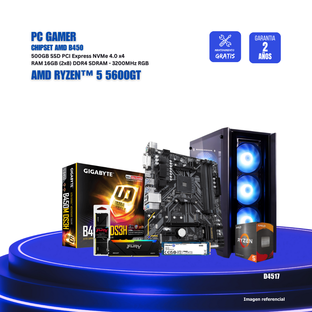 PC Gamer AMD Ryzen™ 5 7600X - CHIPSET AMD B650 - RTX 3060 PC Gamer AMD Ryzen™ 5 7600X - CHIPSET AMD B650 - RTX 3060