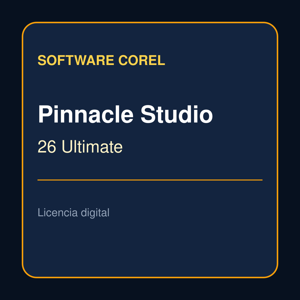 Pinnacle Studio licencia digital