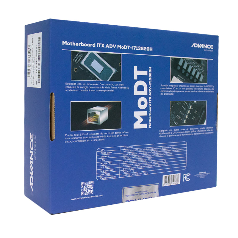 Placa Base ADVANCE MoDT con Procesador Intel Core i7-13620H 2.40/4.90GHz, HDMI(2)/DP/VGA - SMART BUSINESS
