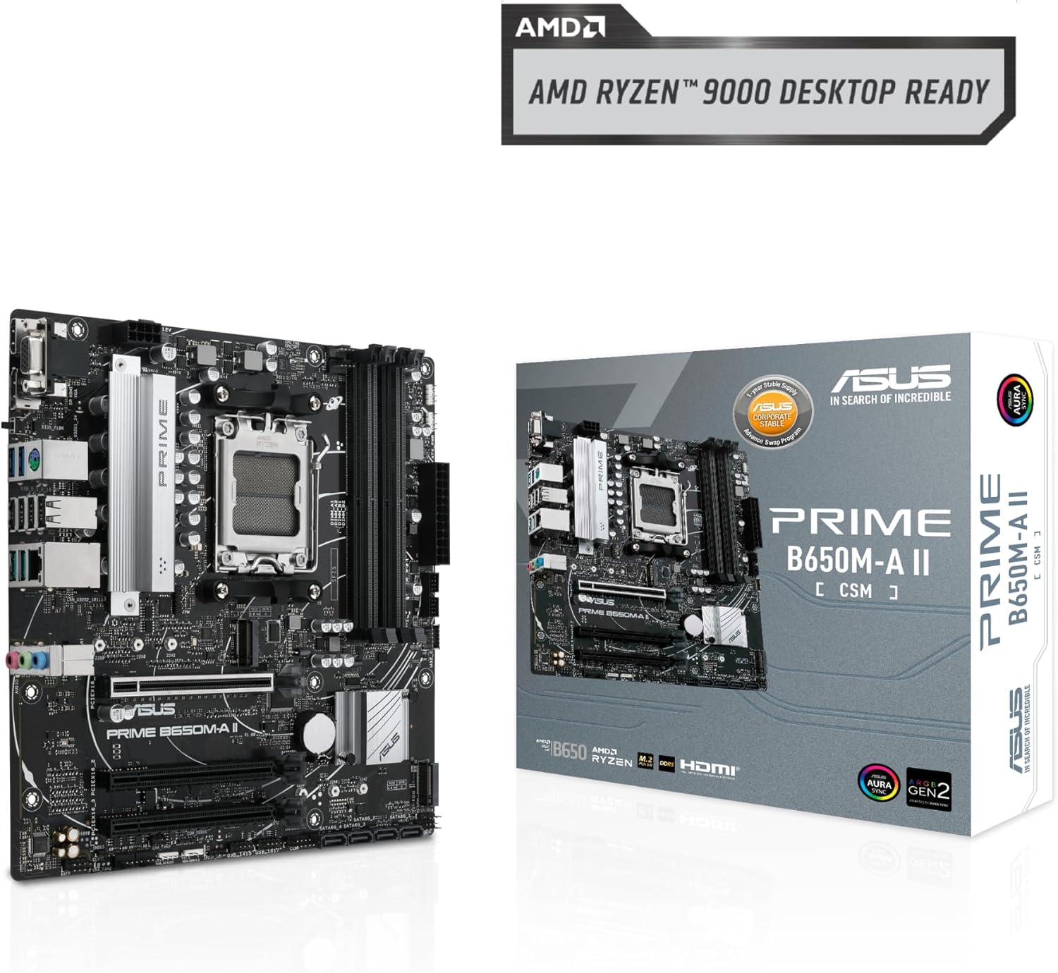 PLACA BASE ASUS AMD AM5 PRIME B650M - A II PRIME B650M-A-II - SMART BUSINESS