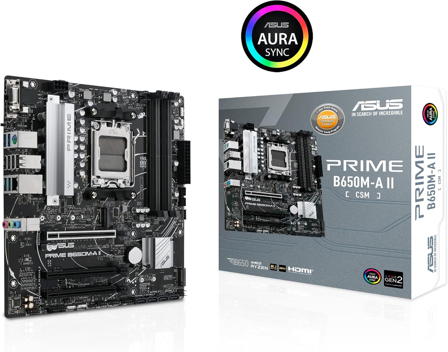Placa Base ASUS AMD AM5 PRIME B650M-A II - SMART BUSINESS