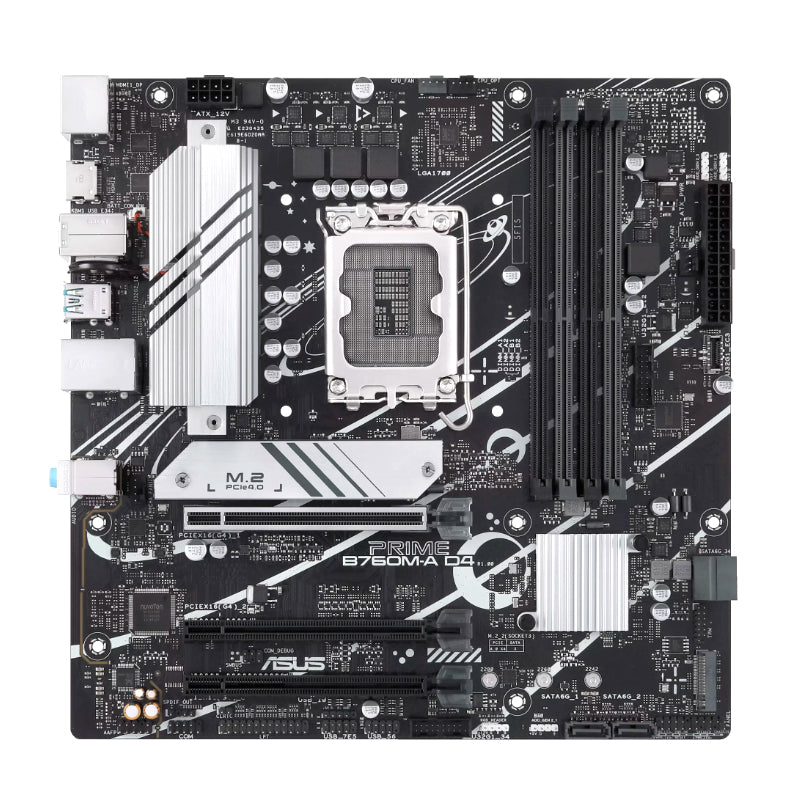 Placa Base ASUS PRIME B760M-A D4, Chipset Intel B760, Socket LGA1700, Formato Micro-ATX - SMART BUSINESS