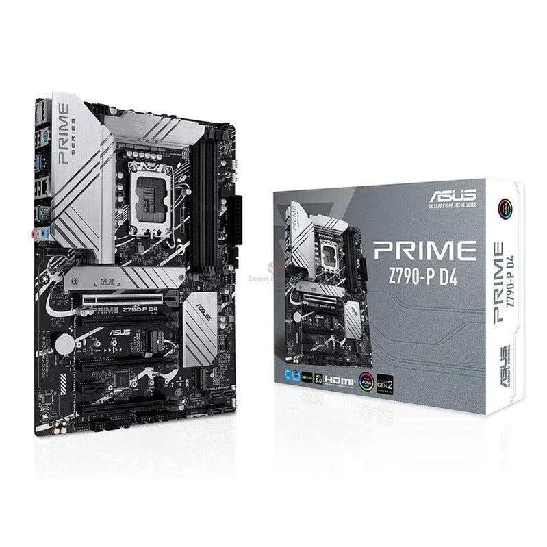 Placa Base Asus Prime Z790-P D4, Compatible con Procesadores Intel LGA 1700, 4 Slots de Memoria DDR4 hasta 128GB, Compatible con 12ª y 13ª Generación. - SMART BUSINESS