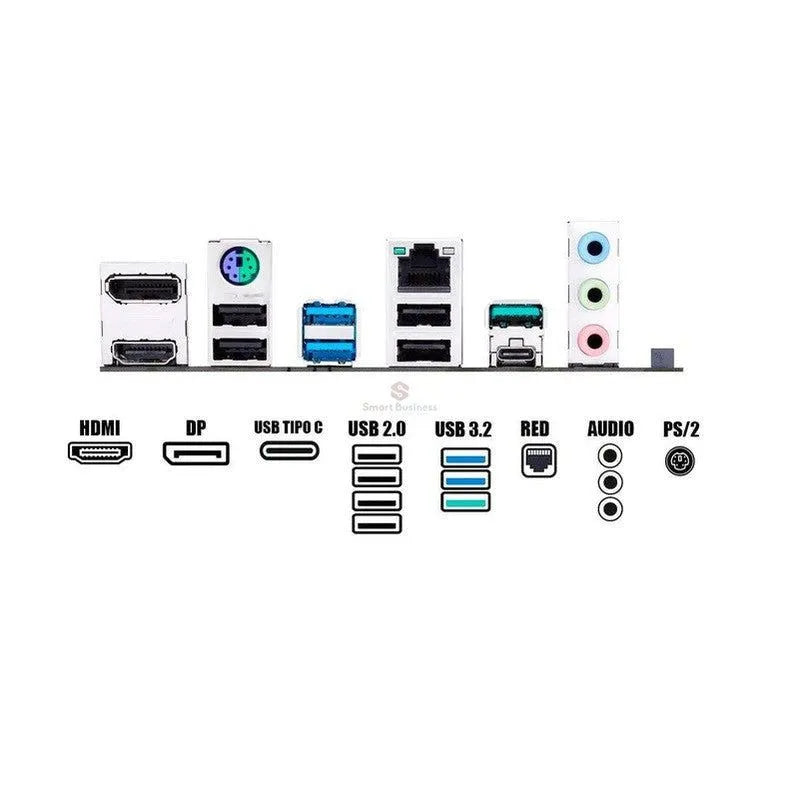 Placa Base Asus Prime Z790-P D4, Compatible con Procesadores Intel LGA 1700, 4 Slots de Memoria DDR4 hasta 128GB, Compatible con 12ª y 13ª Generación. - SMART BUSINESS