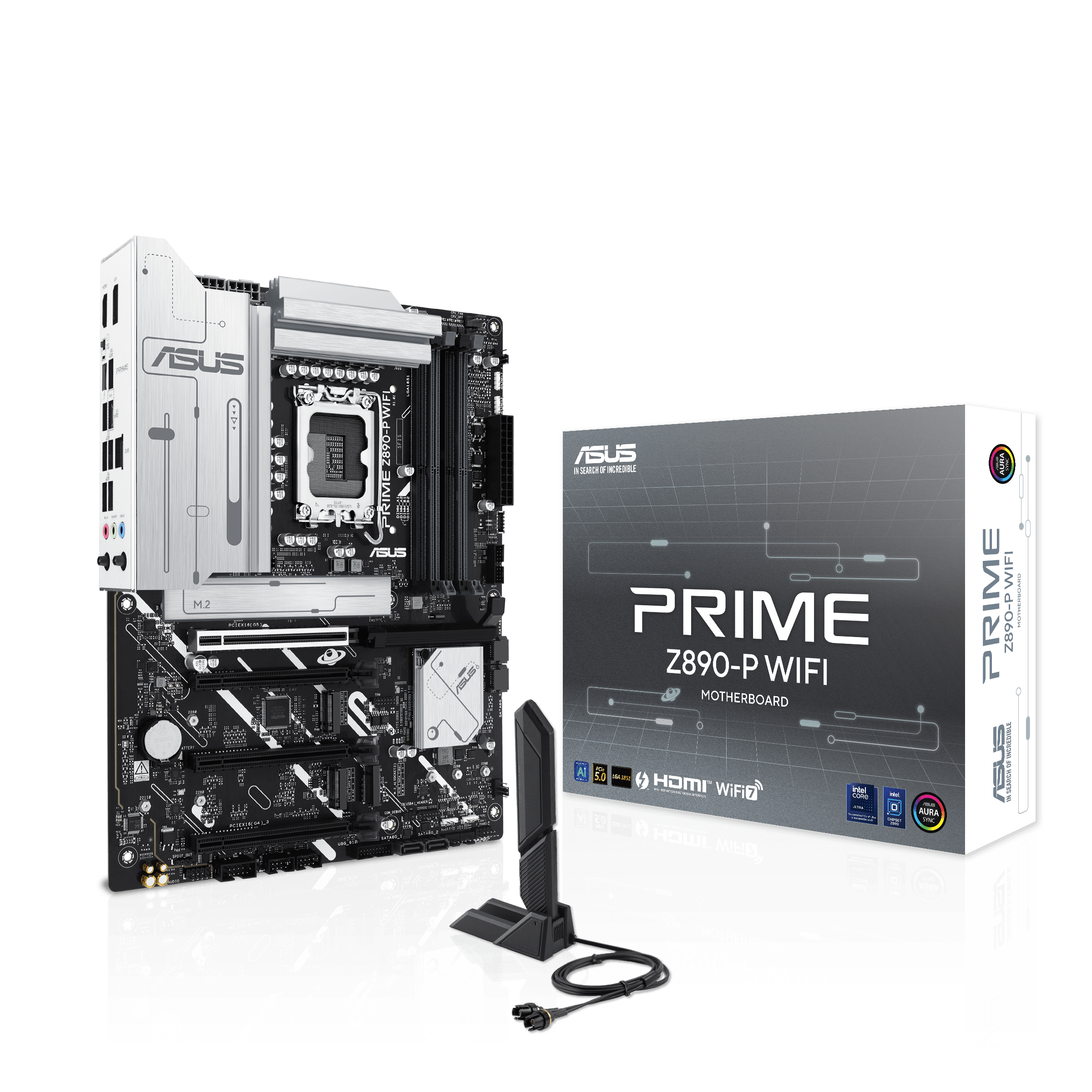 Placa Base ASUS PRIME Z890-P WIFI Intel Z890 LGA 1851 DDR5 HDMI DP M.2 SATA 6GB Bluetooth V5.4 USB 10GB ATX - SMART BUSINESS