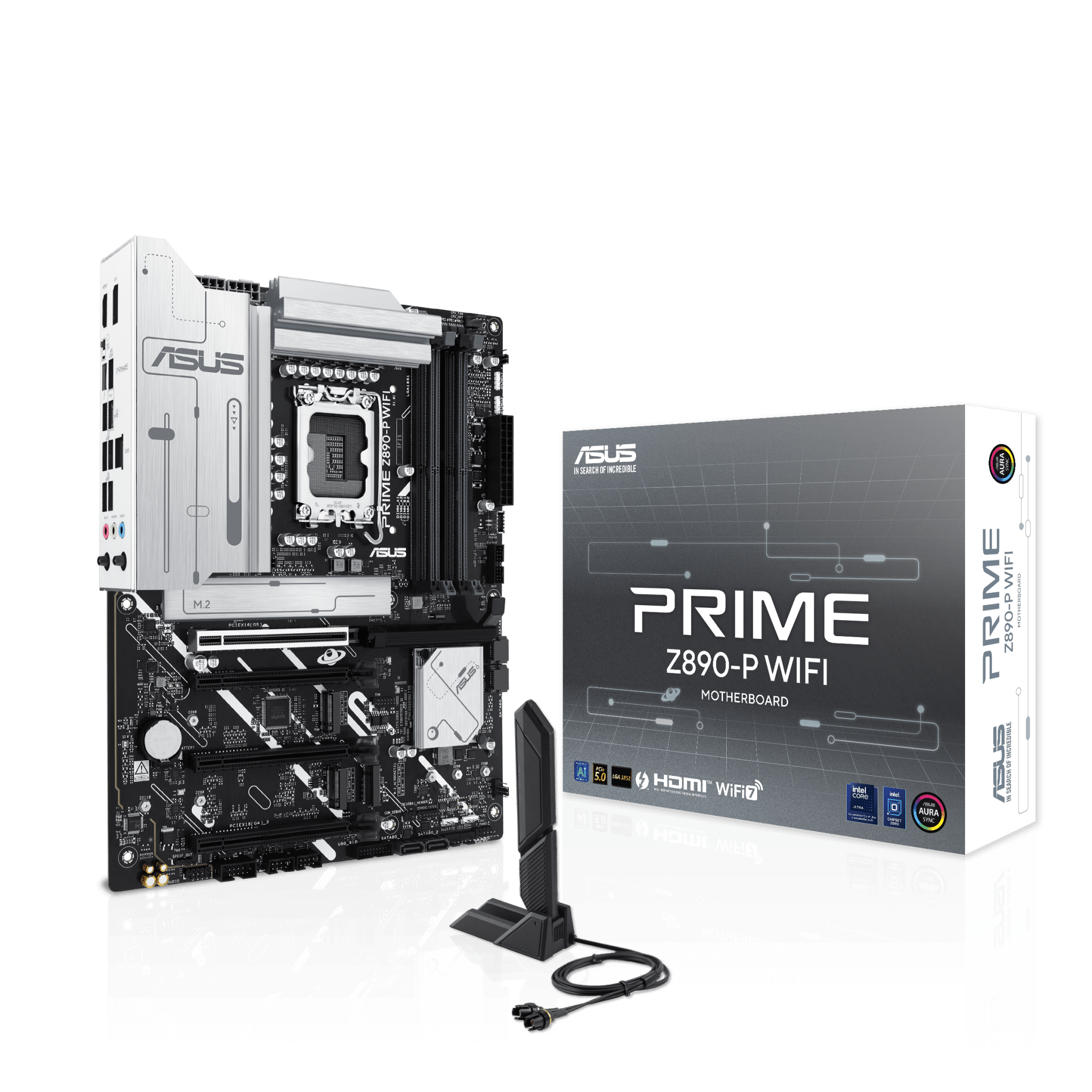 PLACA BASE ASUS PRIME Z890 - P WIFI INTEL Z890 LGA 1851 DDR5 HDMI DP M.2 SATA 6GB BLUETOOTH V5.4 USB 10GB ATX PRIME Z890-P WIFI - SMART BUSINESS