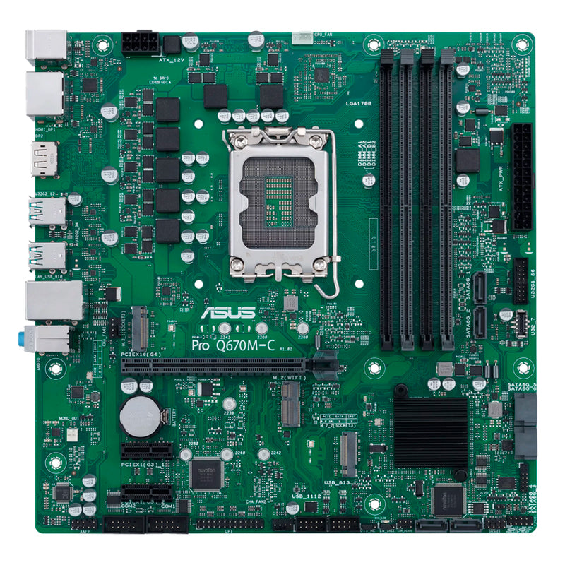 Placa Base Asus Pro Q670M-C-CSM, Chipset Intel Q670, LGA1700, Formato mATX - SMART BUSINESS