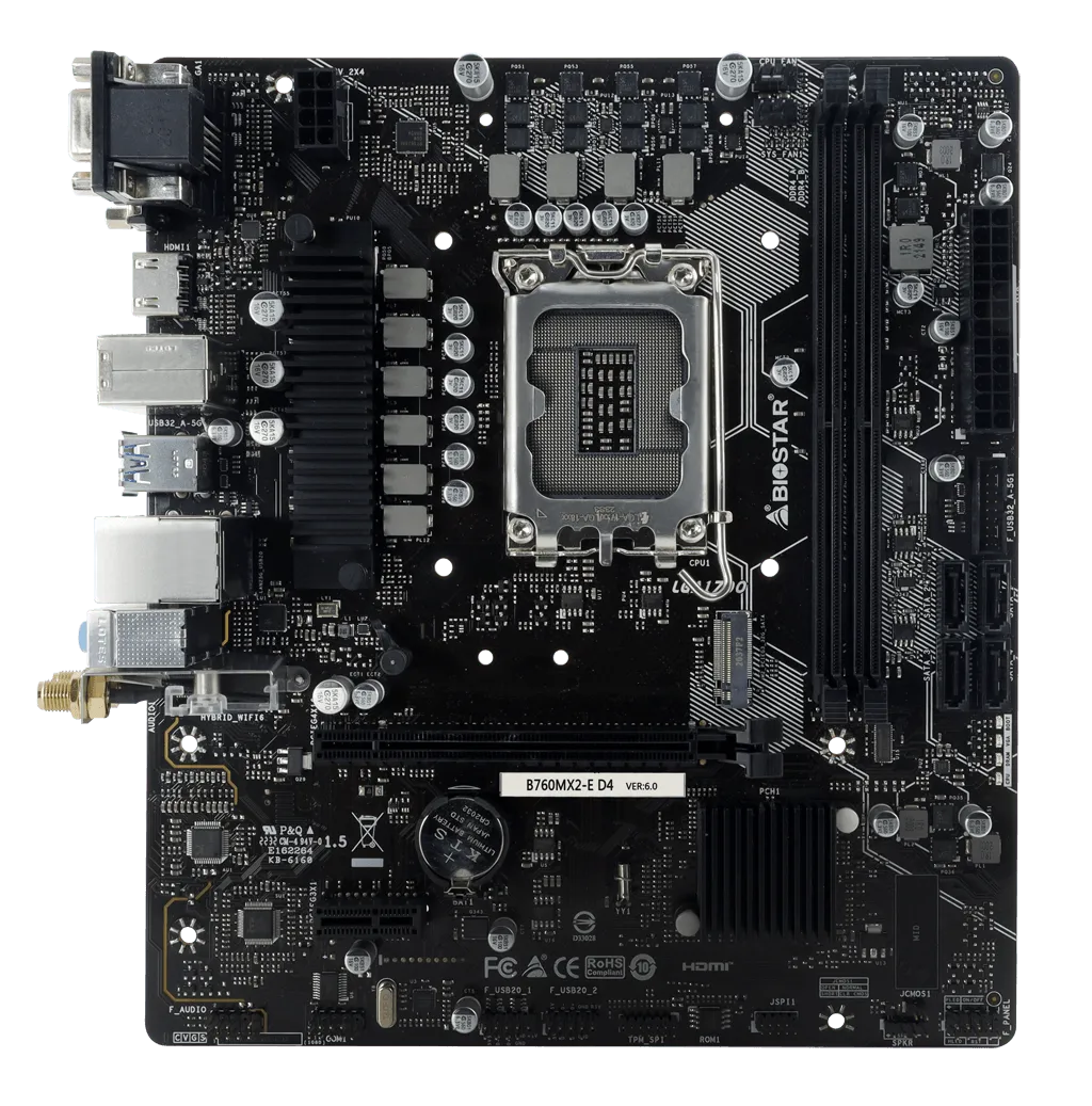 Placa Base Biostar B760MX2-E D4 - SMART BUSINESS
