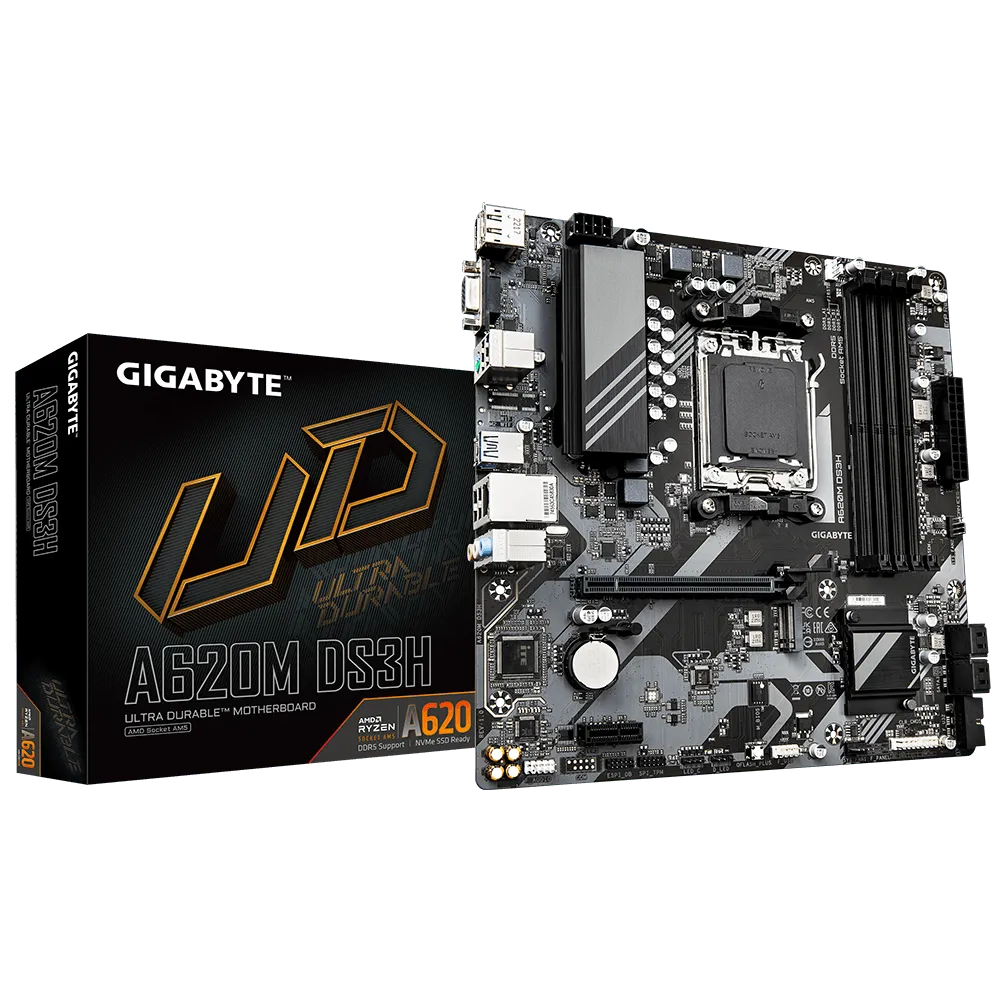 Placa Base Gigabyte A620M DS3H (Rev. 1.0) Chipset AMD A620, Socket AM5, Formato Micro ATX - SMART BUSINESS