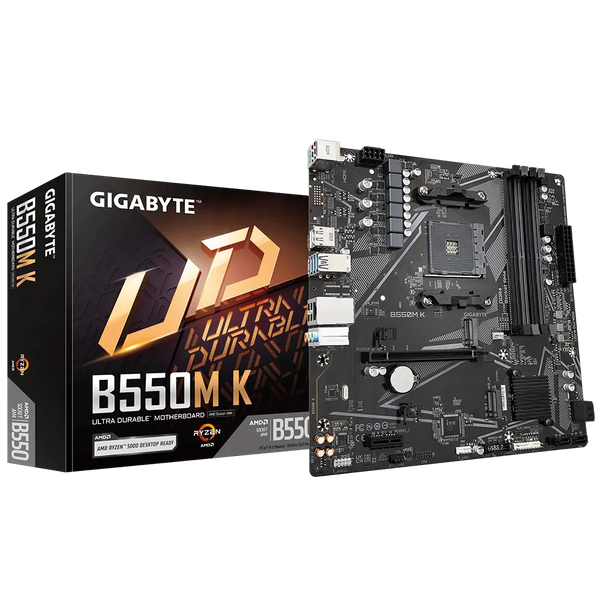 Placa Base GIGABYTE B550M K (Rev. 1.0) con Chipset AMD B550, Socket AM4, Formato Micro ATX - SMART BUSINESS