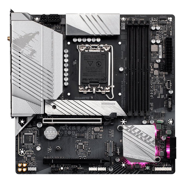 PLACA BASE GIGABYTE B760M AORUS ELITE AX • CHIPSET INTEL B760 • COMPATIBLE CON PROCESADORES INTEL CORE SERIE 13/12 • DDR5 HASTA 128GB • PCIE 5.0 • WIFI 6E • LAN 2.5GB • MICRO - ATX • RGB B760M-AORUS-ELITE-AX - SMART BUSINESS