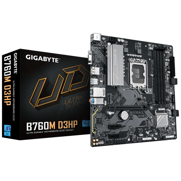 PLACA BASE GIGABYTE B760M D3HP, CHIPSET INTEL B760, LGA1700, FORMATO MICRO ATX B760M D3HP - SMART BUSINESS