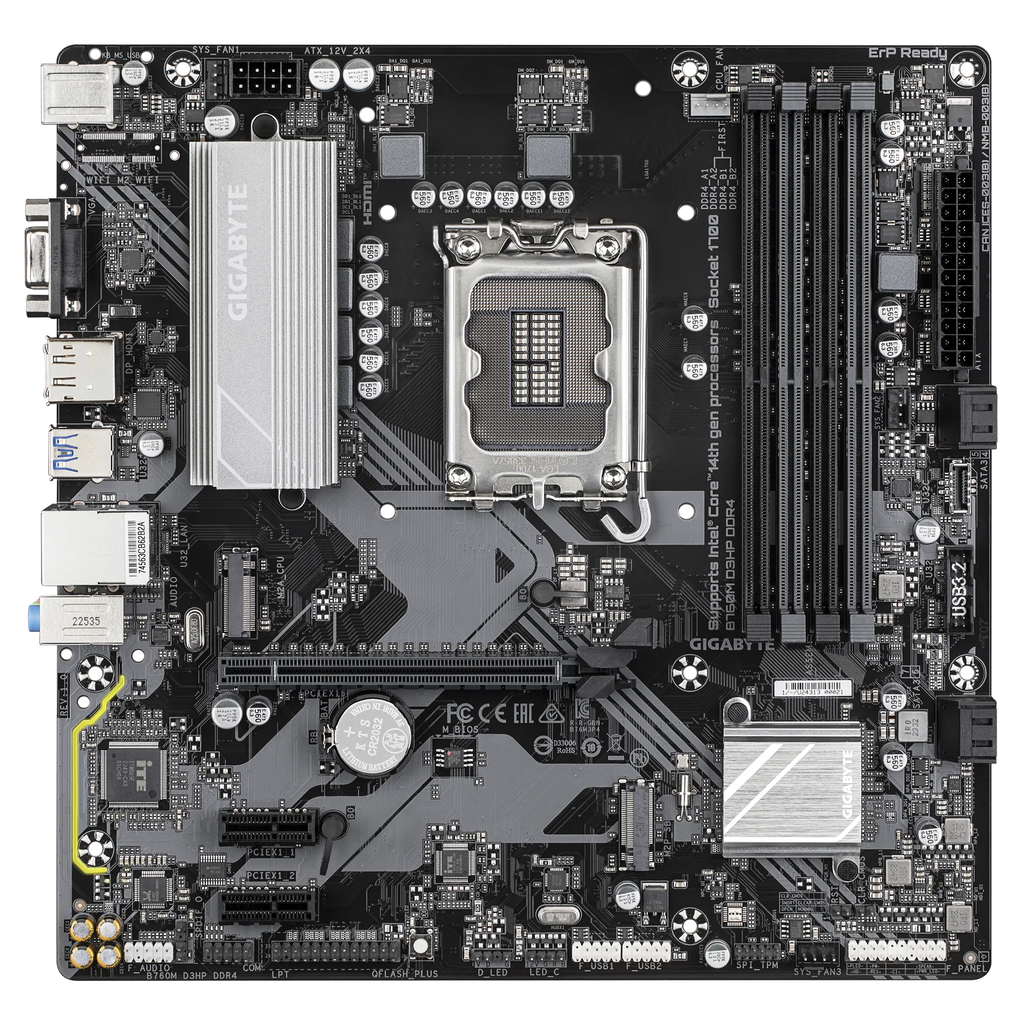 Placa Base Gigabyte B760M D3HP, Chipset Intel B760, LGA1700, Formato Micro ATX - SMART BUSINESS