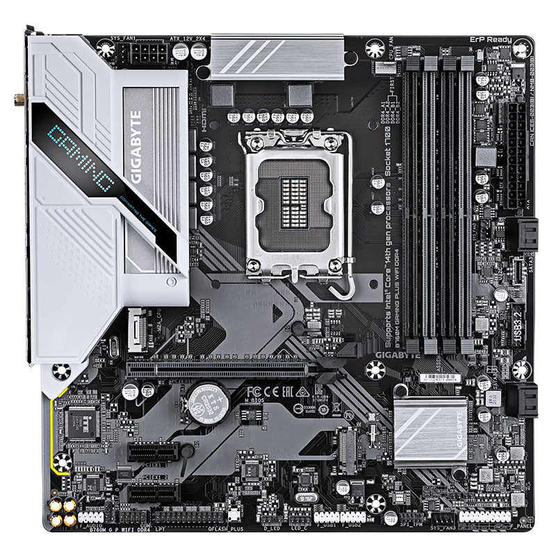 Placa Base Gigabyte B760M GAMING PLUS WIFI DDR4, Chipset Intel B760, LGA1700, Formato mATX - SMART BUSINESS