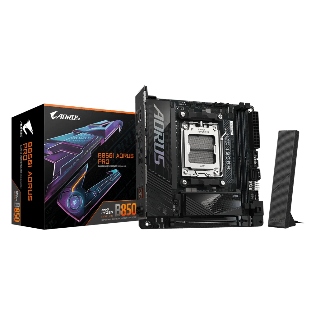 PLACA BASE GIGABYTE B850I AORUS PRO MINI - ITX CON CHIPSET AMD B850 Y SOCKET AMD AM5 PARA UN RENDIMIENTO SUPERIOR EN GAMING Y CREACIÓN DE CONTENIDO B850I AORUS PRO - SMART BUSINESS