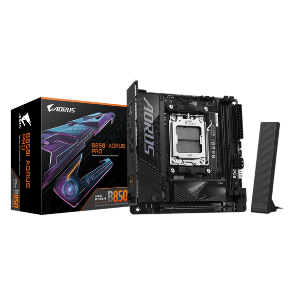 PLACA BASE GIGABYTE B850I AORUS PRO MINI - ITX CON CHIPSET AMD B850 Y SOCKET AMD AM5 PARA UN RENDIMIENTO SUPERIOR EN GAMING Y CREACIÓN DE CONTENIDO B850I AORUS PRO - SMART BUSINESS