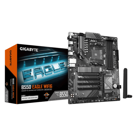 PLACA BASE MSI B550 EAGLE WIFI 6 • CHIPSET AMD B550 • COMPATIBLE CON PROCESADORES AMD RYZEN 5000/3000 • DDR4 HASTA 128GB • PCIE 4.0 • WIFI 6 INTEGRADO • LAN 2.5GB • IDEAL PARA GAMING Y PRODUCTIVIDAD B550-EAGLE-WIFI6 - SMART BUSINESS