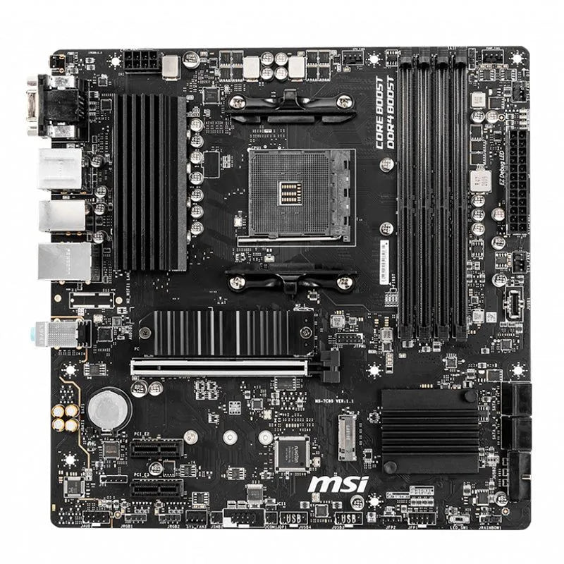 Placa Base MSI B550M PRO-VDH, Chipset AMD B550, Socket AM4, Salidas VGA/HDMI/DP - SMART BUSINESS