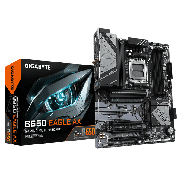 PLACA BASE MSI B650 EAGLE AX • CHIPSET AMD B650 • COMPATIBLE CON PROCESADORES AMD RYZEN SERIE 7000 • DDR5 HASTA 128GB • PCIE 5.0 • WIFI 6E INTEGRADO • LAN 2.5GB • IDEAL PARA GAMING Y PRODUCTIVIDAD B650-EAGLE-AX - SMART BUSINESS