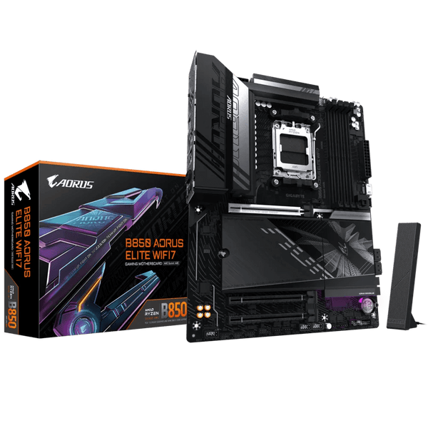 PLACA BASE MSI B850 - A ELITE WF7 • CHIPSET AMD B850 • COMPATIBLE CON PROCESADORES RYZEN SERIE 7000/8000 • DDR5 HASTA 128GB • PCIE 5.0 • WIFI 7 • LAN 2.5GB • ATX B850-A-ELITE-WF7 - SMART BUSINESS