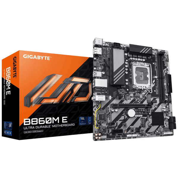 PLACA BASE MSI B860M - E • CHIPSET INTEL B860 • COMPATIBLE CON PROCESADORES INTEL CORE SERIE 13/12 • DDR5 HASTA 128GB • PCIE 5.0 • LAN 2.5GB • MICRO - ATX B860M-E - SMART BUSINESS