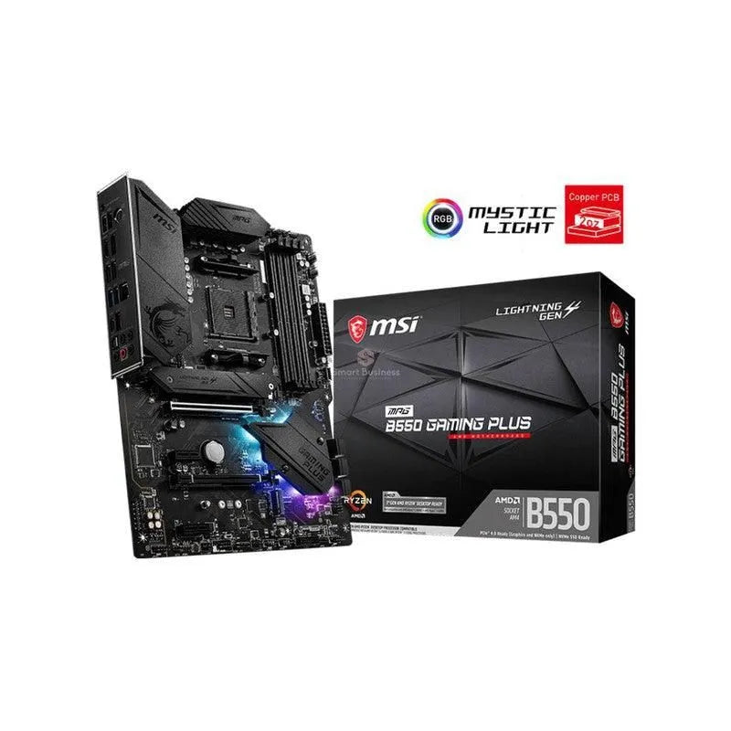 Placa Base MSI MPG B550 Gaming Plus - Socket AM4, HDMI, DP, USB 3.2 Gen 2 - SMART BUSINESS