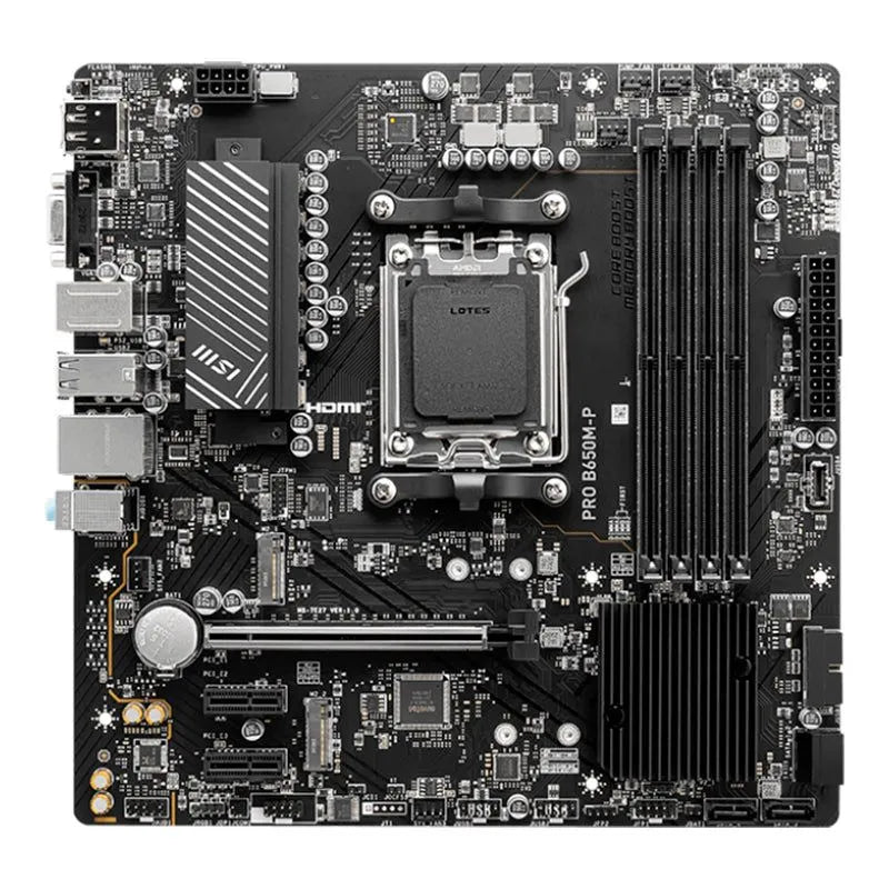 Placa Base MSI Pro B650M-P, Chipset AMD B650, Socket AM5, Formato mATX - SMART BUSINESS