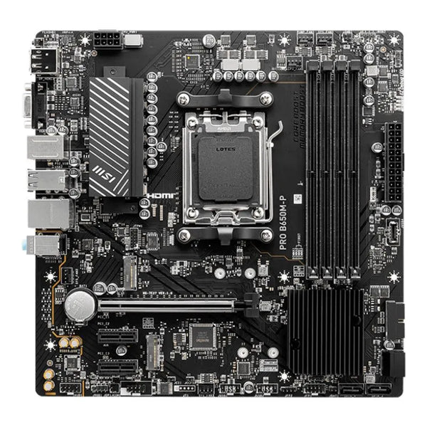 Placa Base MSI Pro B650M-P, Chipset AMD B650, Socket AM5, Formato mATX - SMART BUSINESS