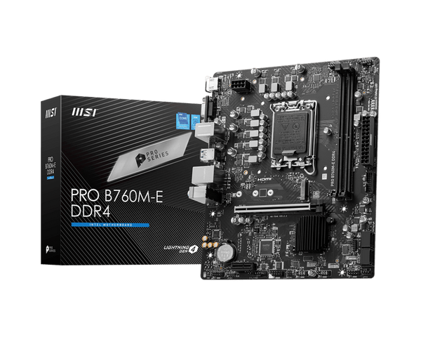 Placa Base MSI PRO B760M-E, Chipset Intel B760, LGA1700, HDMI, VGA, Formato Micro-ATX - SMART BUSINESS
