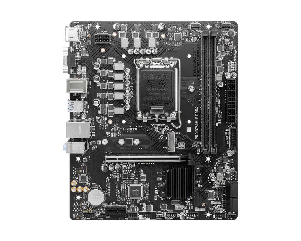 Placa Base MSI PRO B760M-E, Chipset Intel B760, LGA1700, HDMI, VGA, Formato Micro-ATX - SMART BUSINESS