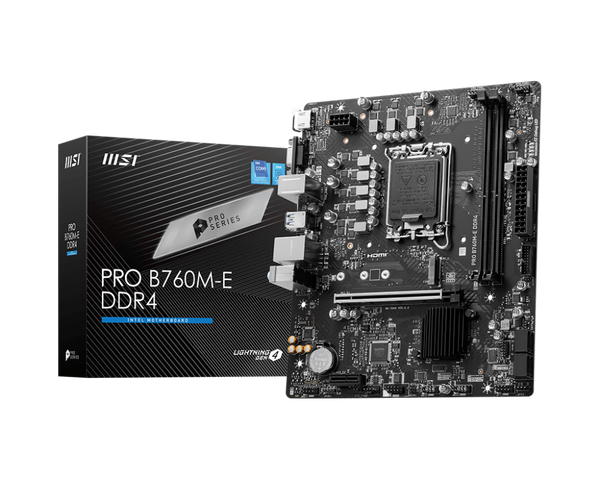 Placa Base MSI PRO B760M-E, Chipset Intel B760, LGA1700, HDMI, VGA, Formato Micro-ATX - SMART BUSINESS