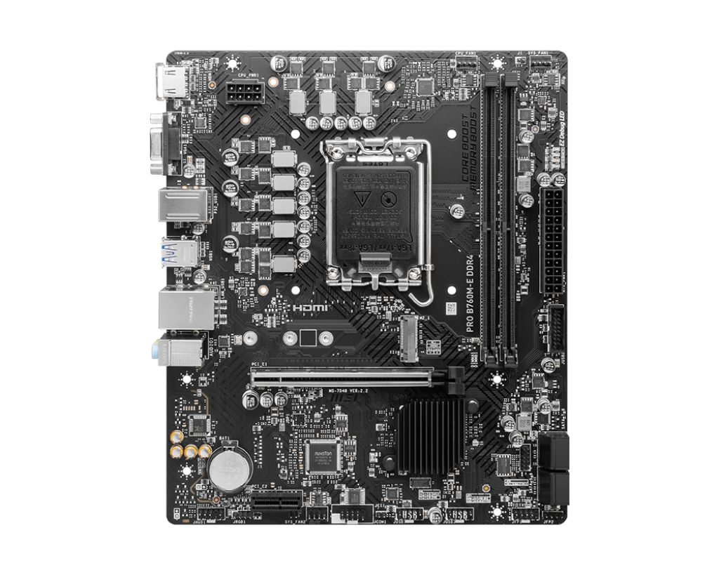 Placa Base MSI PRO B760M-E, Chipset Intel B760, LGA1700, HDMI, VGA, Formato Micro-ATX - SMART BUSINESS