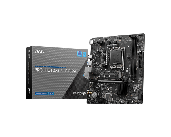 Placa Base MSI PRO H610M-S DDR4, Chipset Intel H610, Socket LGA1700, Formato Micro-ATX - SMART BUSINESS