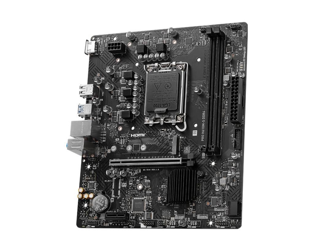 Placa Base MSI PRO H610M-S DDR4, Chipset Intel H610, Socket LGA1700, Formato Micro-ATX - SMART BUSINESS