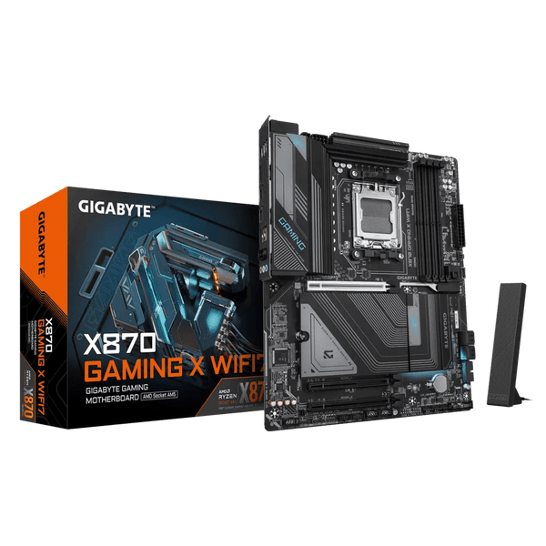 PLACA MADRE GAMING GIGABYTE X870 GAMING X WIFI 7 AM5, RAM DDR5 8200OC MT/S, CONECTIVIDAD WIFI 7 IDEAL PARA GAMERS Y CREADORES DE CONTENIDO. X870 GAMING WIFI7 - SMART BUSINESS