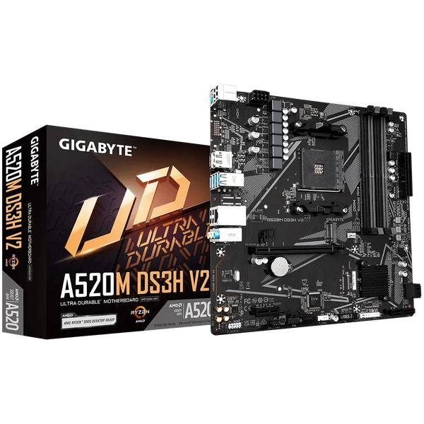 Placa Madre Gigabyte A520M Ds3H V2 (A520M-Ds3H-V2) Socket Am4 | Ram Ddr4 Buss 4733Oc Mhz - SMART BUSINESS