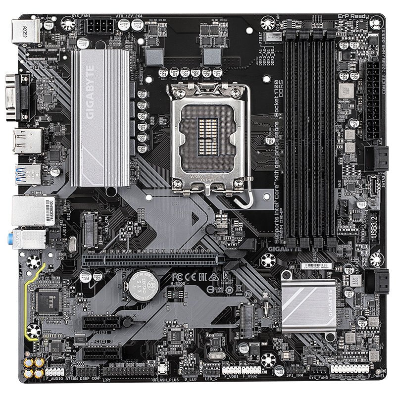 Placa Madre Gigabyte B760M D3HP, Socket LGA 1700 para Intel 12/13/14va Gen, mATX, PCIe 4.0 B760M-D3HP - SMART BUSINESS