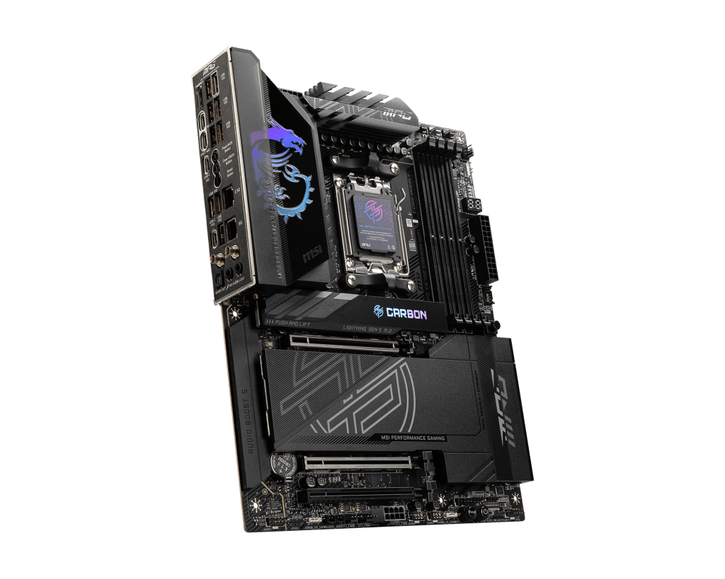 Placa madre MSI MPG X870E Carbon WiFi – Socket AM5, DDR5 , PCIe 5.0 y Wi - Fi 7 MPG X870E CARBON WIFI - SMART BUSINESS