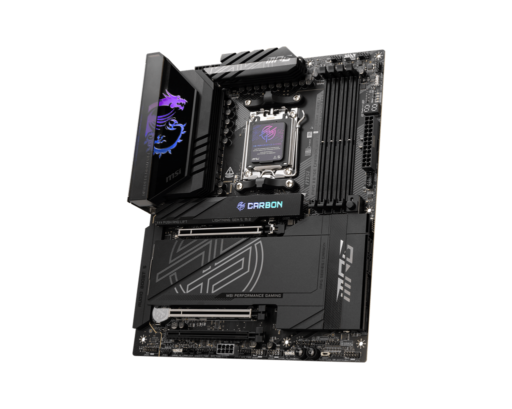 Placa madre MSI MPG X870E Carbon WiFi – Socket AM5, DDR5 , PCIe 5.0 y Wi - Fi 7 MPG X870E CARBON WIFI - SMART BUSINESS