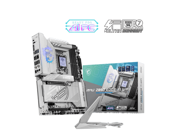 PLACA MADRE MSI MPG Z890 EDGE TI WIFI • CHIPSET INTEL Z890 • COMPATIBLE CON INTEL CORE 12ª/13ª/14ª GEN • DDR5 • PCIE 5.0 • WIFI INTEGRADO • RENDIMIENTO GAMER AVANZADO MPG-Z890-EDGE-TI-WIFI - SMART BUSINESS