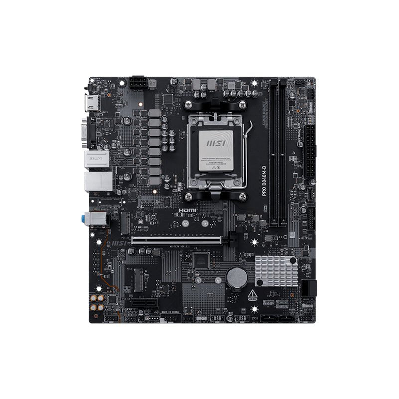 PLACA MADRE MSI PRO B840M - B, CHIPSET AMD B840, SOCKET AM5, FORMATO MATX, SOPORTE DDR5, IDEAL PARA RYZEN SERIE 7000, CONSTRUCCIÓN SÓLIDA Y CONFIABLE PRO���B840M-B - SMART BUSINESS